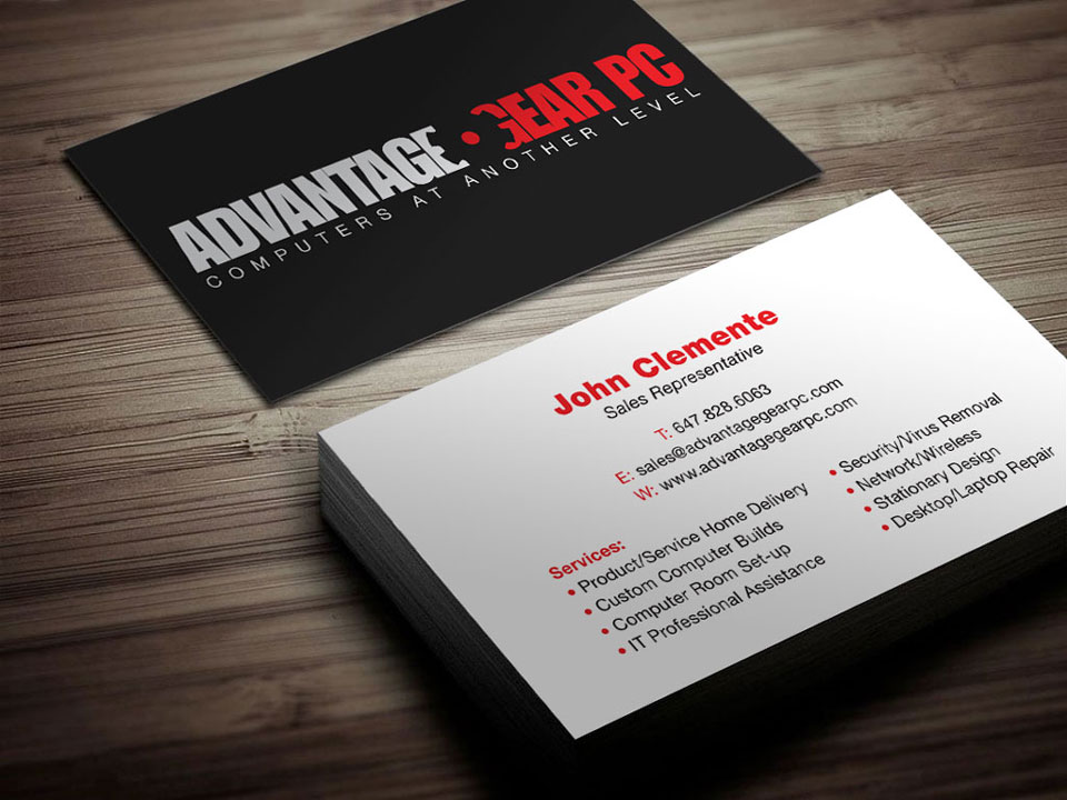 Advantage Gear PC business card