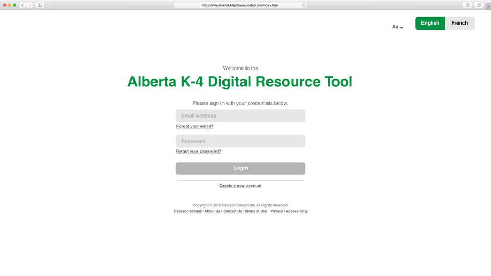 Alberta Digital Video Resource Tool high fidelity 1