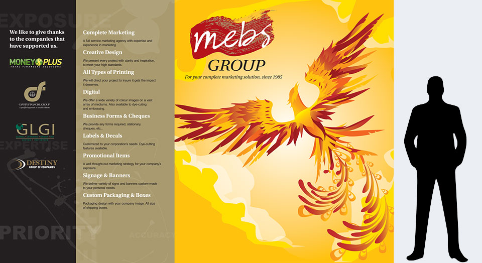 Mebs Printing Pluss convention Booth Poster